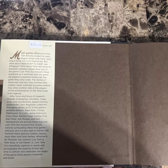 LAST TIME OUT: BIG LEAGUE FAREWELLS OF BASEBALL'S GREATEST By John Nogowski *VG* - Picture 4 of 6